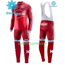 Cykeltøj Langærmet Vinter + Bib Cykelbukser 2017 Team Katusha-Alpecin N001